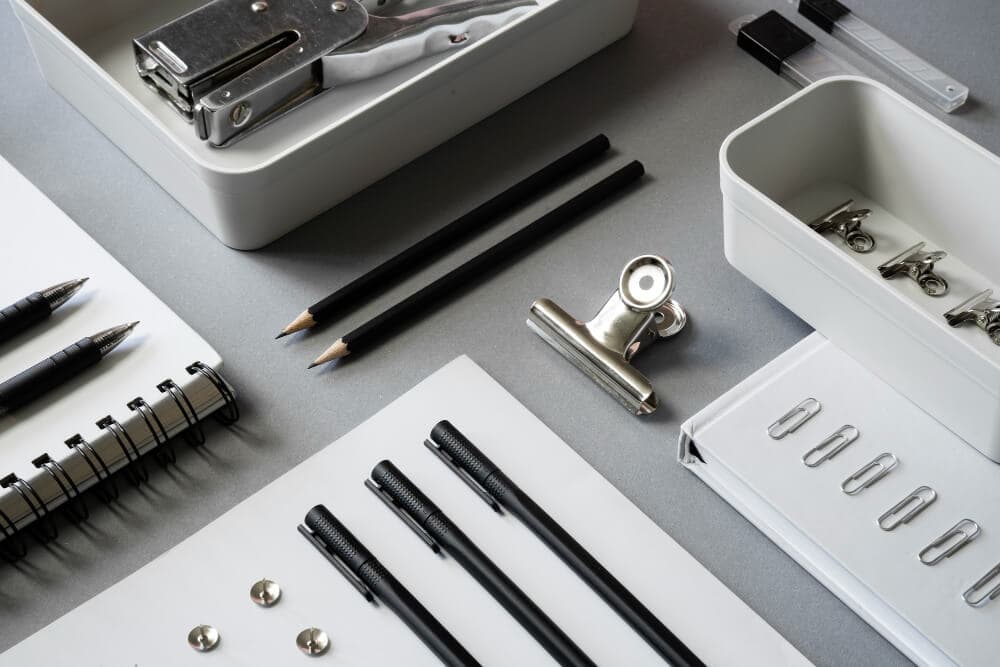 Branded stationery and desk items